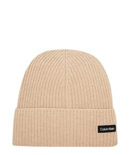 CALVIN KLEIN ESSENTIAL PATCH Wollmischm&uuml;tze Beige - M&uuml;tzen/H&uuml;te - 1