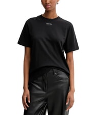 CALVIN KLEIN 20S CLASSIC LOGO Kurzarm-T-Shirt Schwarz - T-Shirts und Tops f&uuml;r Damen - 1