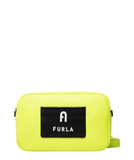 FURLA IRIS Mini-Handtasche mit Schulterriemen fluoreszierendes Gelb + Schwarz - Damentaschen - 1