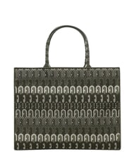 FURLA OPPORTUNITY L Tragetasche aus recyceltem Jacquard Kaktust&ouml;ne - Damentaschen - 1