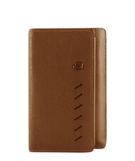 PIQUADRO NABUCCO Smartphone-Etui aus Leder im Portemonnaie-Stil BRAUN - Brieftaschen Damen - 1