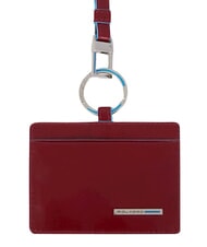 PIQUADRO BLUE SQUARE Karten- oder Ausweishalter, Hals ROT - Brieftaschen Herren - 1