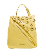 BRACCIALINI SOFIA Lederrucksack mit kleinen Blumen Gelb - Damentaschen - 1