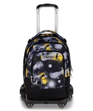 SEVEN GOLDEN PAINT 3-in-1-Trolley-Rucksack Stahlgrau - Rucks&auml;cke mit Trolleyfunktion - 1