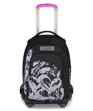 SEVEN PLUMPY LINE GIRL Doppelseitiger Trolley-Rucksack Schwarz - Rucks&auml;cke mit Trolleyfunktion - 1