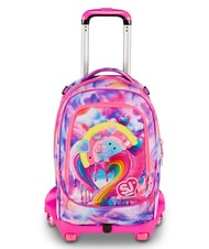SJGANG JOYFUL PINS GIRL 3-in-1-Trolley-Rucksack fuchsiafluo - Rucks&auml;cke mit Trolleyfunktion - 1