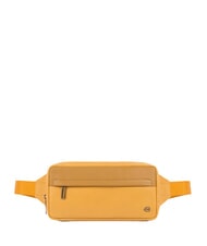 PIQUADRO FALSTAFF G&uuml;rteltasche aus Leder Gelb - H&uuml;fttaschen - 1