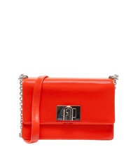 FURLA 1927  Mini-Umh&auml;ngetasche aus Naplack-Leder Feuer - Damentaschen - 1