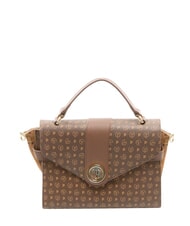 POLLINI HERITAGE Handtasche mit Schulterriemen braun / creme - Damentaschen - 1