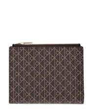 CALVIN KLEIN EMBLEM AOP Geldb&ouml;rse mit Doppelrei&szlig;verschluss Black AOP - Brieftaschen Damen - 1