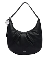 CALVIN KLEIN ENGRAVED HW Umh&auml;ngetasche auf Schwarz - Damentaschen - 1
