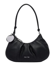 CALVIN KLEIN ENGRAVED HW Umh&auml;ngetasche auf Schwarz - Damentaschen - 1
