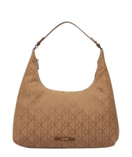 CALVIN KLEIN EMBLEM JAQUARD Die Schultertasche Maisstroh/tbd aop jqd - Damentaschen - 1