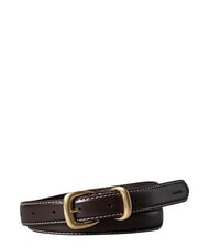 CALVIN KLEIN 2PIECE LOGO Lederg&uuml;rtel Schwarz / Antiknickel - G&uuml;rtel - 1
