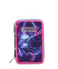 SEVEN ELECTRICVIBE GIRL Federm&auml;ppchen mit Schulset STIMMUNG INDIGO - Etuis und Zubeh&ouml;r - 1