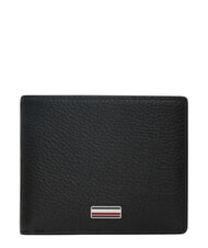 TOMMY HILFIGER TH CENTRAL Kreditkartenetui aus Leder Schwarz - Brieftaschen Herren - 1