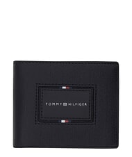 TOMMY HILFIGER TH FOUNDATION Kreditkartenetui aus Leder Schwarz - Brieftaschen Herren - 1