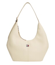 TOMMY HILFIGER TJW SLOUCHY Schultertasche mit Plakette Hafennebel - Damentaschen - 1
