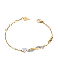 GUESS TWIST Geflochtenes Armband aus Stahl Gelbgold/Rhodium - Armb&auml;nder - 1