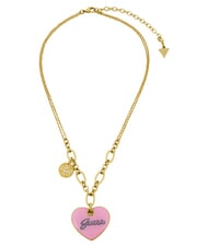 GUESS VINTAGE Stahlkette gelbgold/rosa - Halsketten - 1