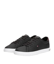 TOMMY HILFIGER ESSENTIAL LEATHER Ledersneakers Schwarz - Herrenschuhe - 1