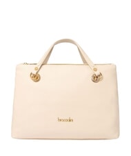 BRACCIALINI NORA Lederhandtasche mit Schultergurt Beige - Damentaschen - 1