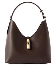FURLA GOCCIA Umh&auml;ngetasche aus Leder Schokolade - Damentaschen - 1