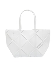 CALVIN KLEIN WOVEN Handtasche mit Schulterriemen Wei&szlig;es Steinkraut - Damentaschen - 1