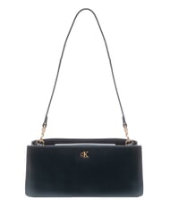 CALVIN KLEIN CK ELONGATED Umh&auml;ngetasche auf Schwarz - Damentaschen - 1