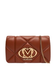 LOVE MOSCHINO EMBOSSED Kleine Schultertasche mit Kette - Damentaschen