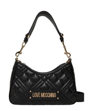 LOVE MOSCHINO QUILTED Schultertasche mit Schultergurt Schwarz - Damentaschen - 1