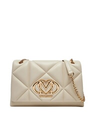 LOVE MOSCHINO EMBOSSED Schultertasche / Umh&auml;ngetasche Elfenbein - Damentaschen - 1
