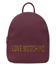 LOVE MOSCHINO BOLD LOVE Rucksack mit gepr&auml;gtem Logo Wein - Damentaschen - 1