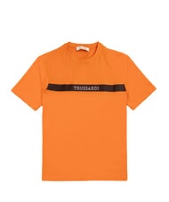 TRUSSARDI DIGITAL LEVRIERO Kurz&auml;rmeliges Baumwoll-T-Shirt - Herren-T-Shirts