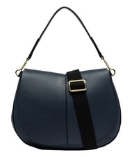 GIANNI CHIARINI HELENA ROUND Schultertasche mit Schulterriemen, aus Leder NAVY BLAU - Damentaschen - 1
