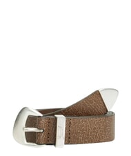 TOMMY HILFIGER TJW SEASONAL COOL Lederg&uuml;rtel dunkles Hochlandkhaki - G&uuml;rtel - 1