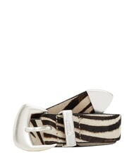 TOMMY HILFIGER TJW ZEBRA Ponyfellg&uuml;rtel Zeitungspapier - G&uuml;rtel - 1