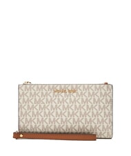 MICHAEL KORS JET SET Clutch-Geldb&ouml;rse mit Handgelenktasche Vanille-Eichel - Damentaschen - 1