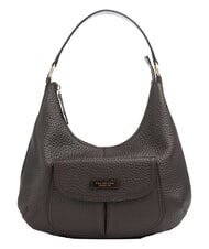 THE BRIDGE MARTINA Schultertasche, Leder Mokka mit Gold - Damentaschen - 1