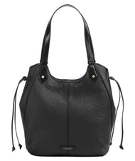 THE BRIDGE MARTINA Schultertasche, Leder Schwarzes Gold - Damentaschen - 1