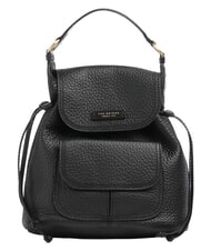 THE BRIDGE MARTINA Rucksack aus geh&auml;mmertem Leder Schwarzes Gold - Damentaschen - 1