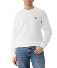 CALVIN KLEIN CKJ Rundhals-Sweatshirt strahlend wei&szlig; - Sweatshirts Herren - 1
