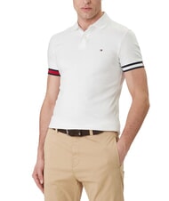 TOMMY HILFIGER TH Poloshirt aus Baumwolle Wei&szlig; - Herren-Polo-Shirts/Herren-Polo-Shirt/Herrenpoloshirt/Herrenpoloshirts - 1
