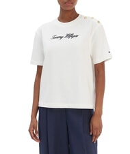 TOMMY HILFIGER TJ Signature Baumwoll-T-Shirt - T-Shirts und Tops f&uuml;r Damen