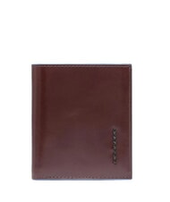 PIQUADRO BLUE SQUARE Lederkartenetui mit Klappe MAHAGONI - Brieftaschen Herren - 1