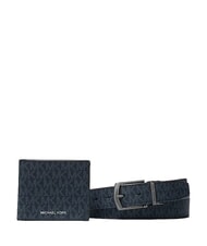MICHAEL KORS GIFT Geschenkbox f&uuml;r Herren, Geldb&ouml;rse und G&uuml;rtel Blau - Brieftaschen Herren - 1
