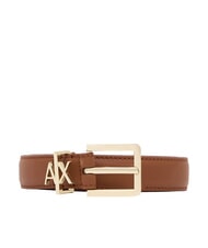 ARMANI EXCHANGE TONGUE Lederg&uuml;rtel Whiskey - G&uuml;rtel - 1