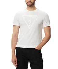 GUESS CORE Kurzarm-T-Shirt aus reiner Baumwolle purwei&szlig; - Herren-T-Shirts - 1