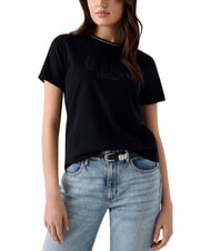 GUESS SEQUINS BIG LOGO Kurz&auml;rmeliges T-Shirt mit gro&szlig;em Logo - T-Shirts und Tops f&uuml;r Damen