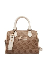 GUESS GIRL MINI ME Mini-Handtasche mit Schulterriemen 4g aop beige wei&szlig; - Damentaschen - 1